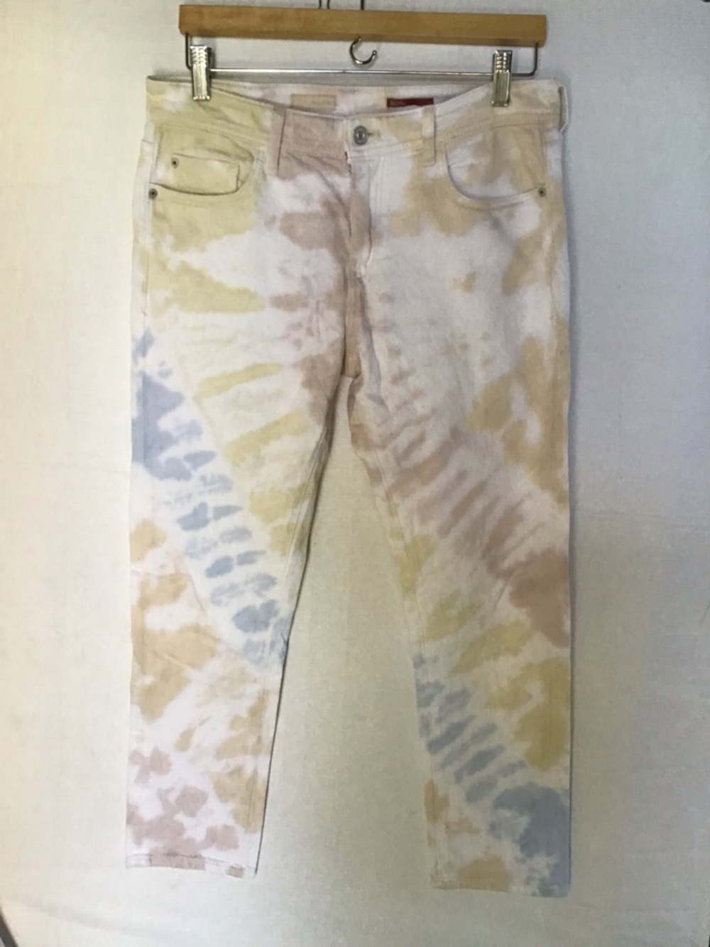 Anthropologie Pilcro Women Light Multi Tie-Dye Boyfriend Jeans - Picture 4 of 11